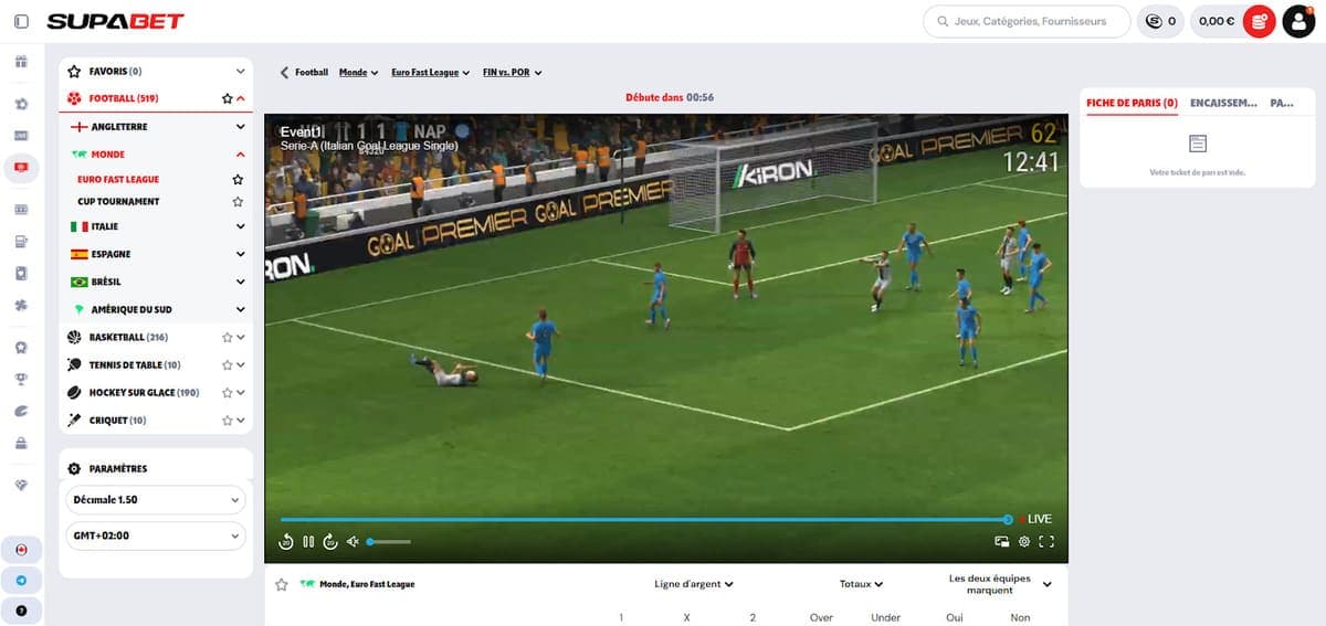 Sports virtuels Supabet Casino