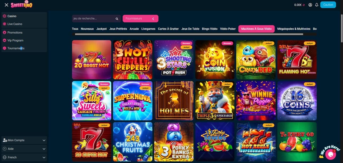 Machines à sous Sweetsino Casino