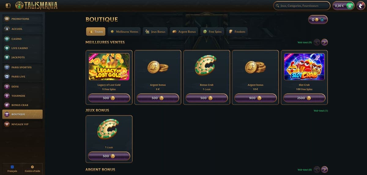 Boutique Talismania Casino