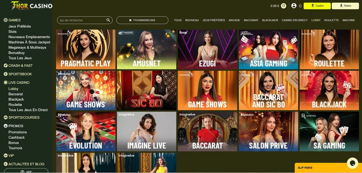 Live Thor Casino