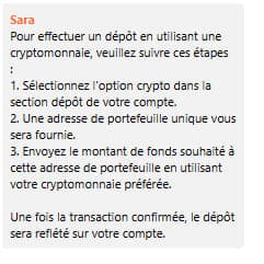 Réponse complète Touch Casino