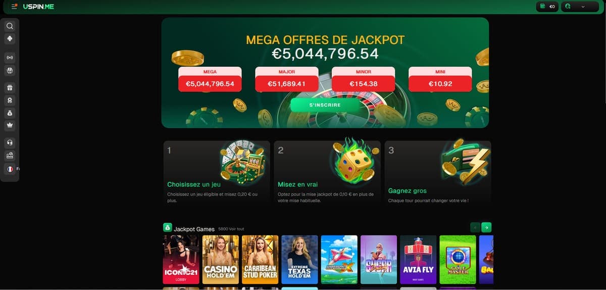 Jackpot USpin Casino