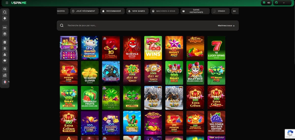 Machines à sous USpin Casino