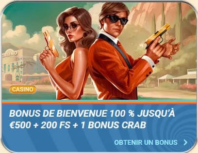 Bonus bienvenue Vegasino Casino