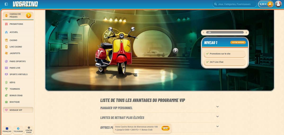 Club VIP Vegasino Casino