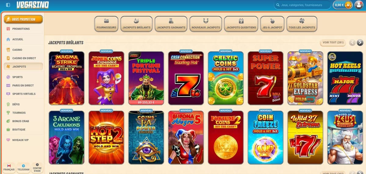 Jackpot Vegasino Casino