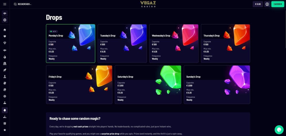 Drops Vegaz Casino