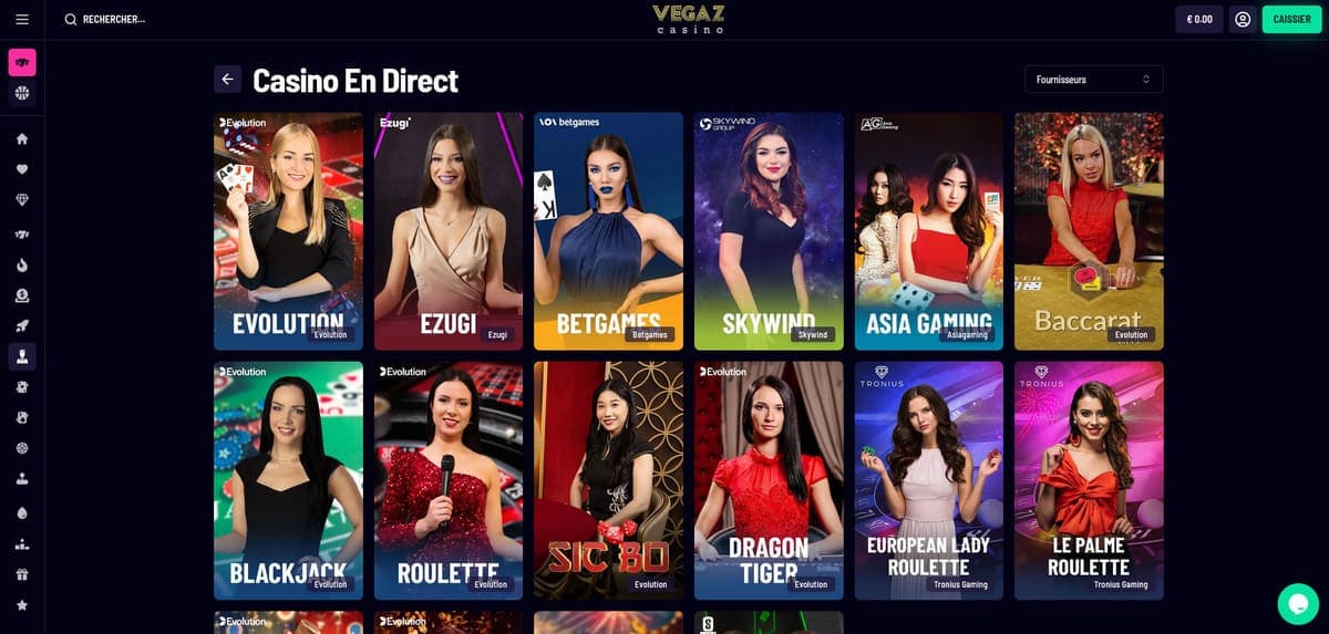 Live Vegaz Casino