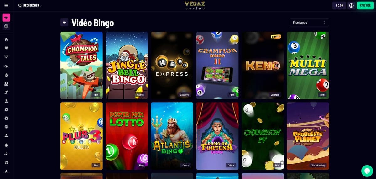 Loteries Vegaz Casino