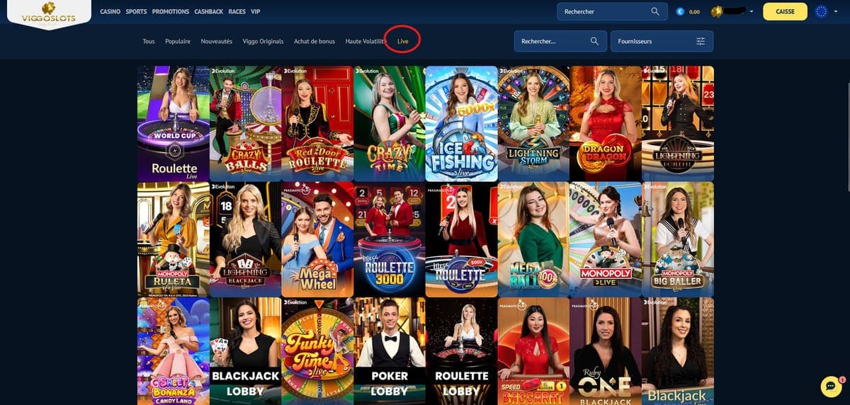 Live Viggoslots Casino