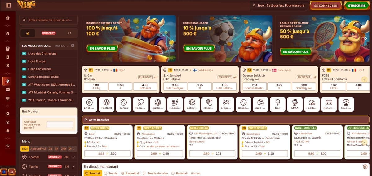 Espace sportif Viking Luck Casino