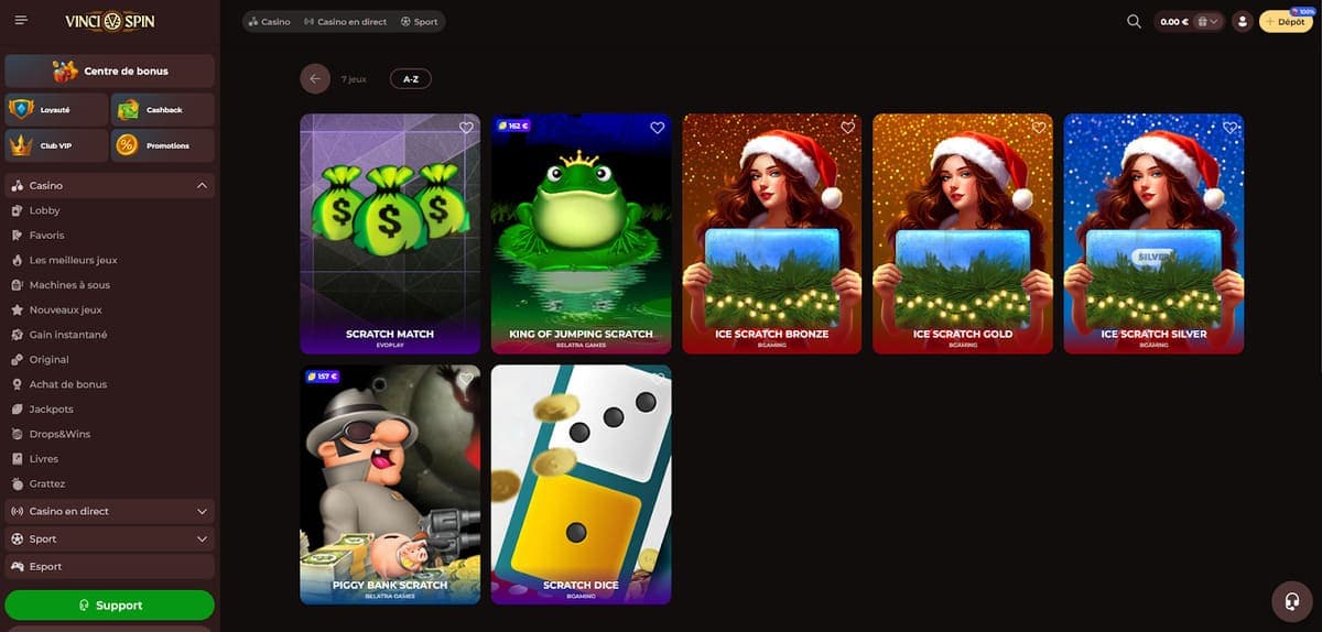 Casino vincispin