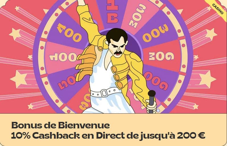 Bonus bienvenue cashback Vinyl Casino