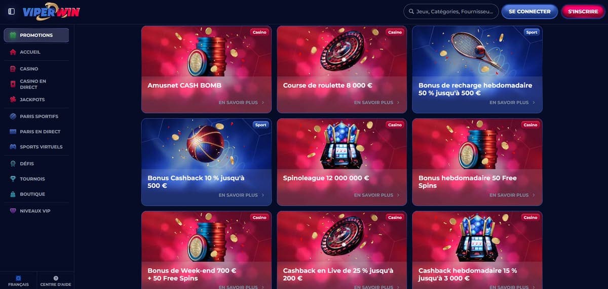 Promos ViperWin Casino