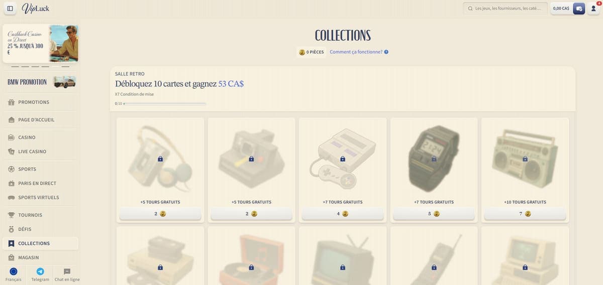 Collections VipLuck Casino