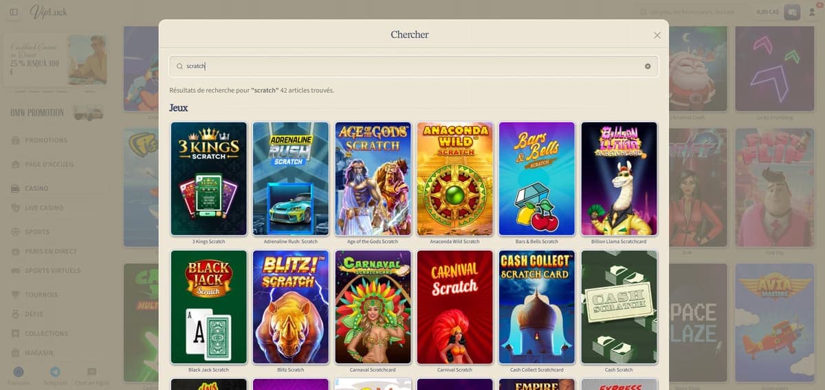 Scratch VipLuck Casino