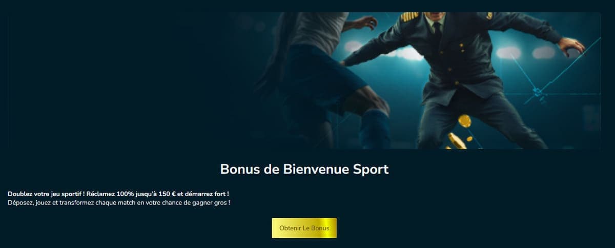 Bonus bienvenue sport Volerbet Casino