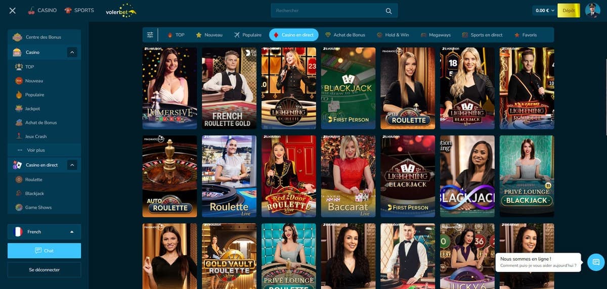 Live Volerbet Casino