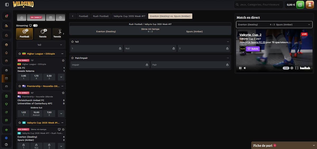 Paris live Wildsino Casino