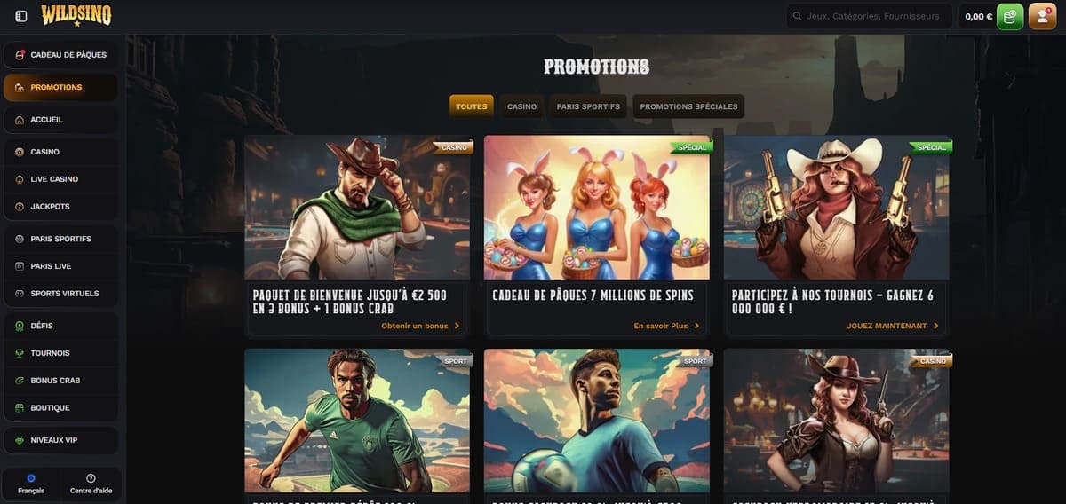 Promotions Wildsino Casino