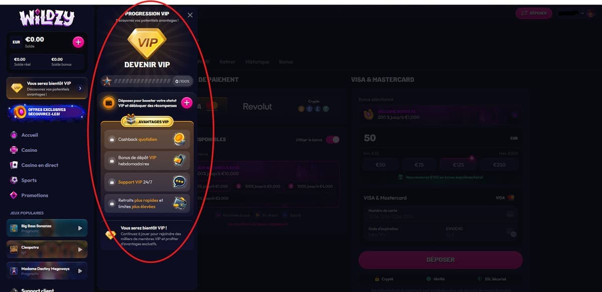 VIP Wildzy Casino