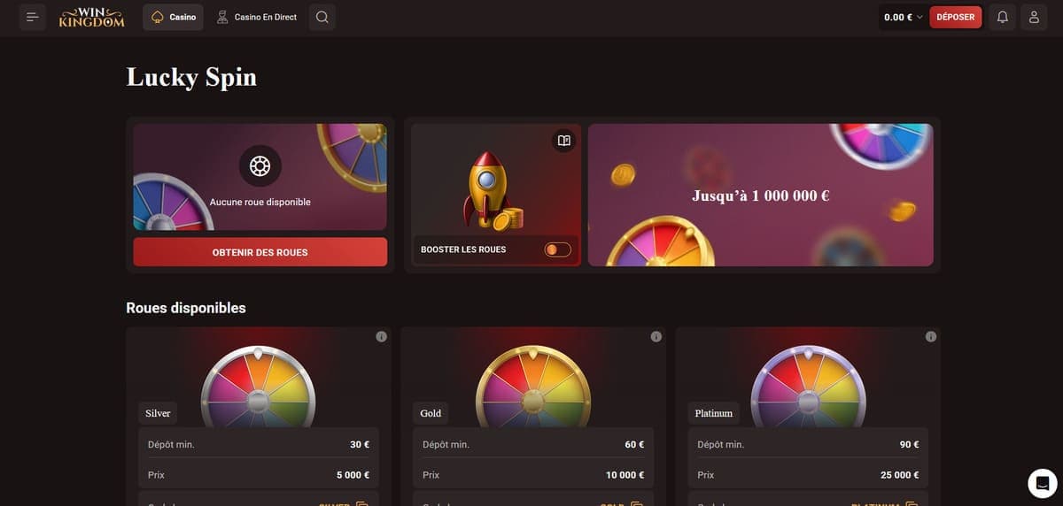 Lucky Spin WinKingdom Casino