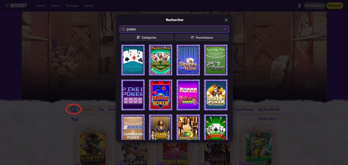 Jeux de table Woolbet Casino