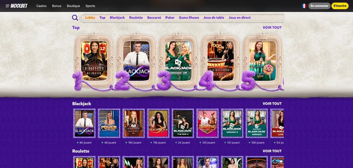 Live Woolbet Casino