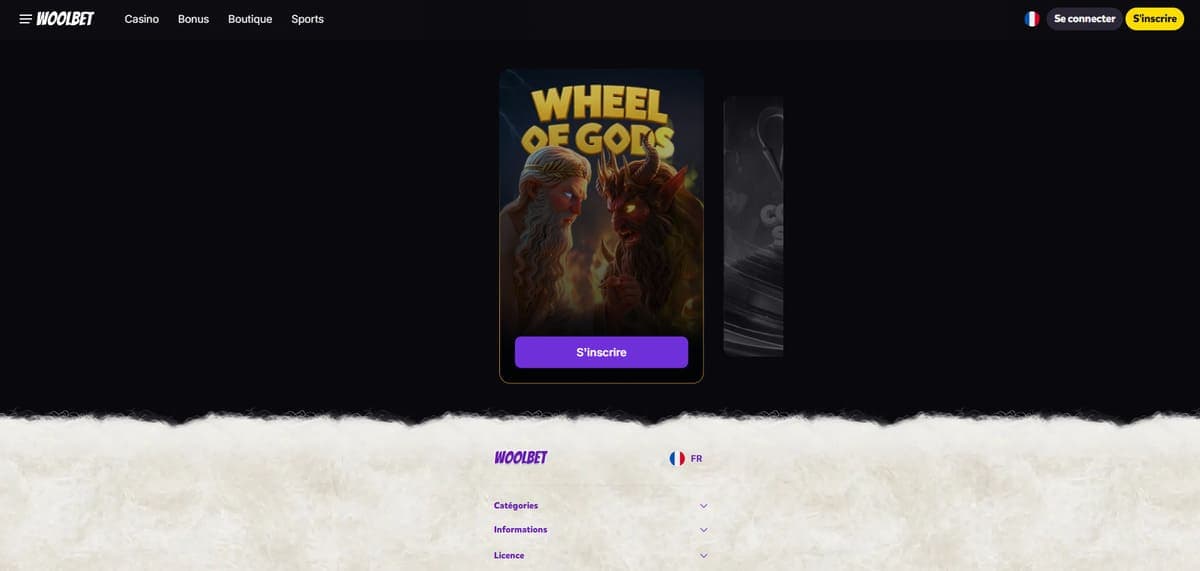 Roue de la fortune Woolbet Casino