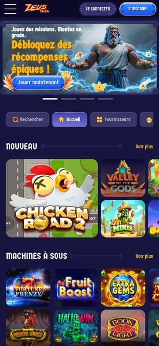 ZeusWin Casino Application