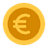 Pièce Euro logo