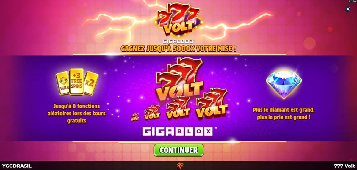 Accueil 777 volt Gigablox Jeu