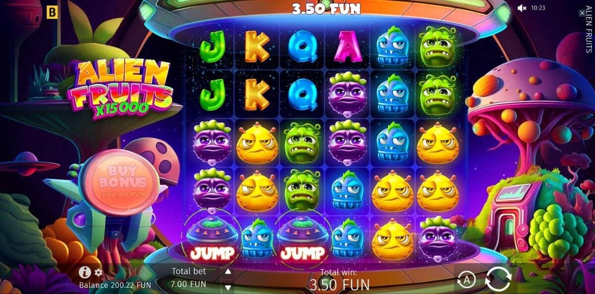 Fonctionnement Aliens Fruits Jeu