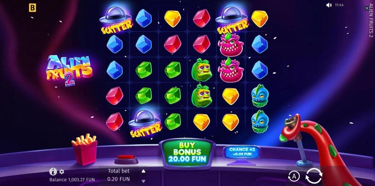 Caractéristiques Aliens Fruits 2 Jeu