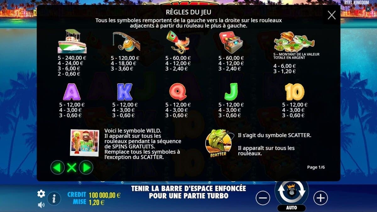 règles du jeu Bigger Bass Bonanza