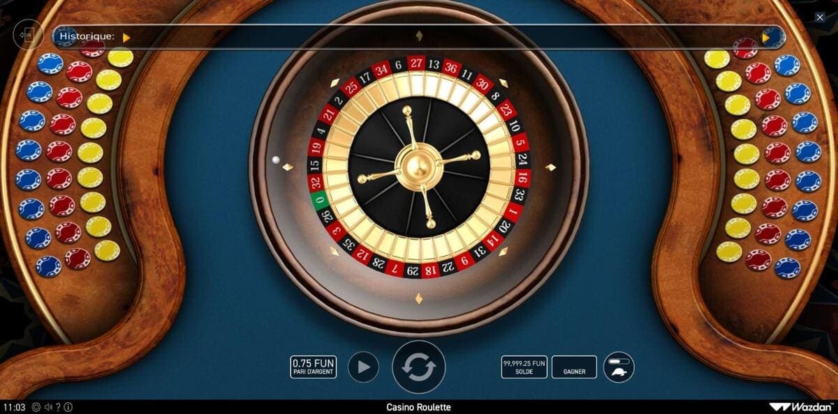 Règles Casino roulette Wazdan Jeu