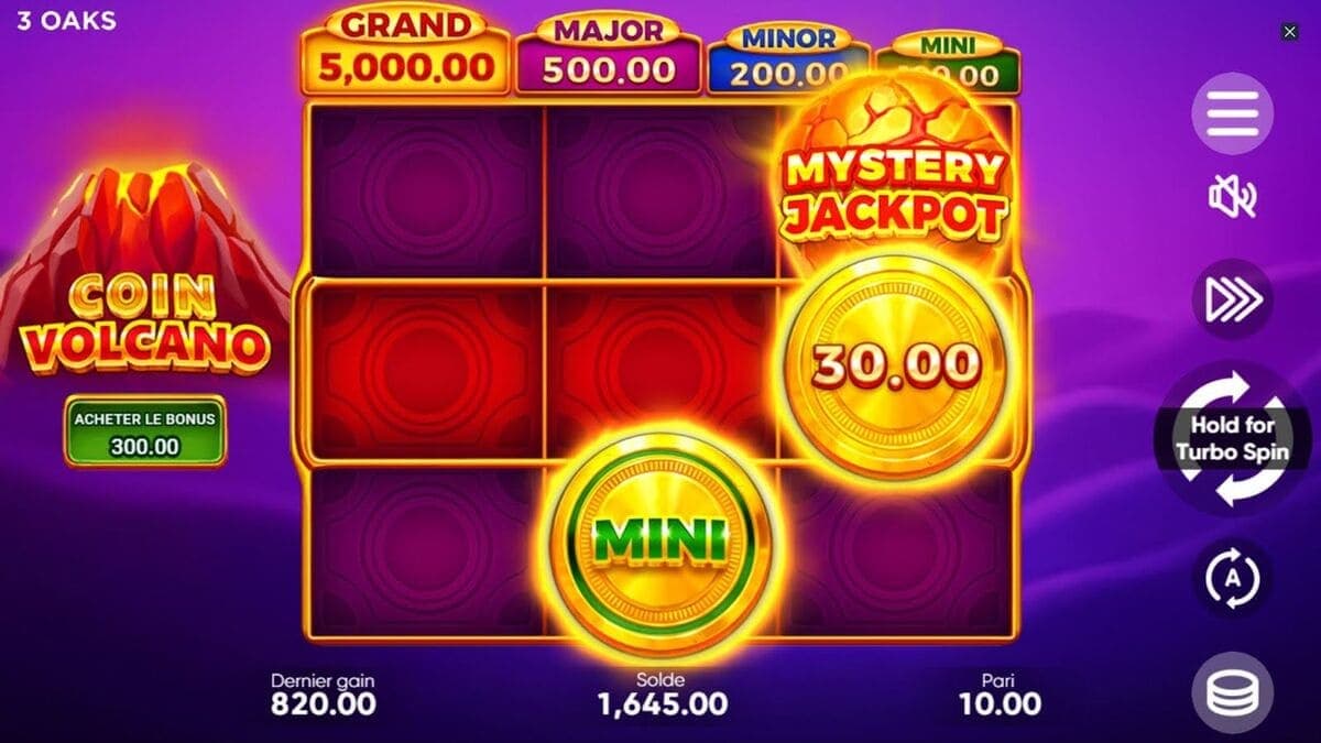 Coin collect Coin Volcano jeu