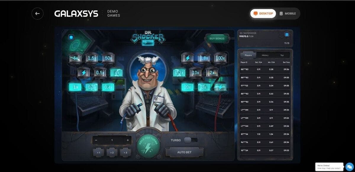 RTP Dr Shocker Jeu