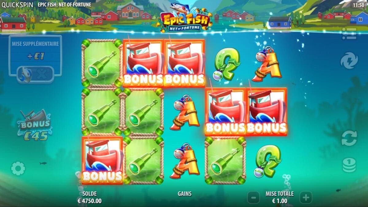Bonus Epic Fish : Net of Fortune Jeu
