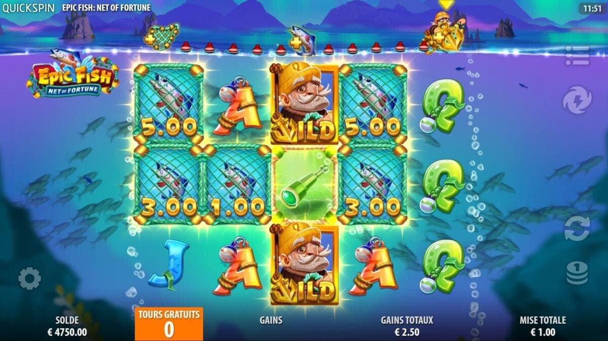 Wild Epic Fish : Net of Fortune Jeu