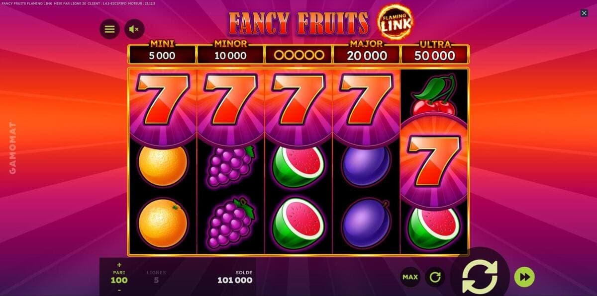 Présentation Fancy Fruits Jeu