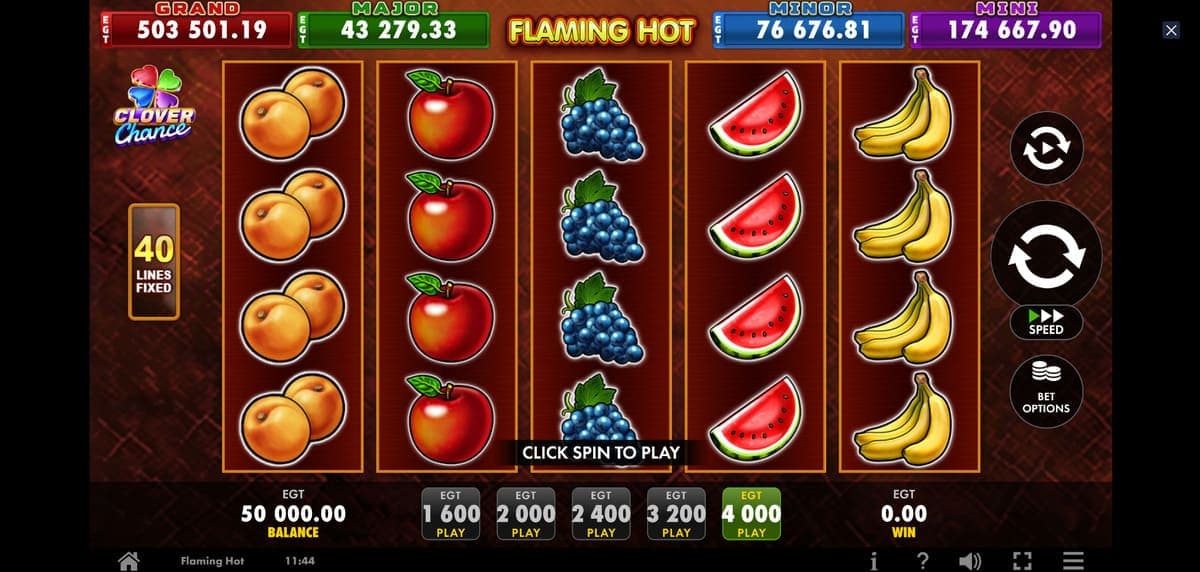 Clover Chance Flaming Hot Jeu