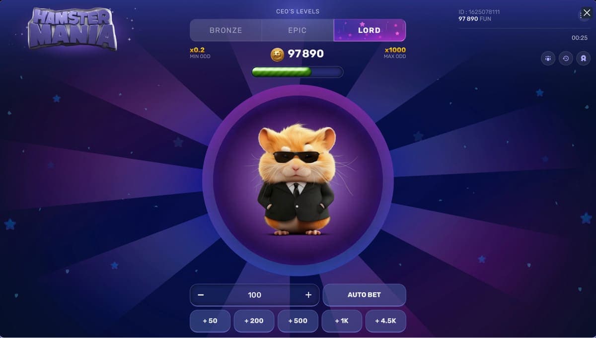Niveau de risque Lord - Hamster mania