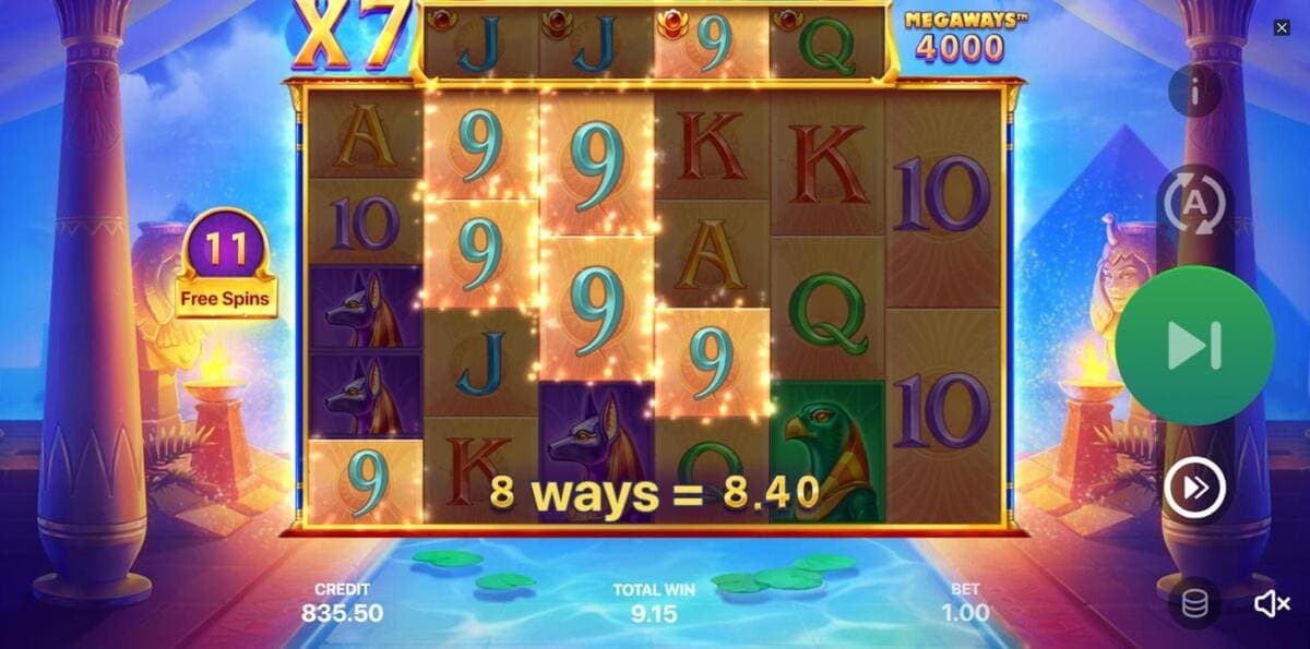 Avantages et inconvénients Legend of Cleopatra Megaways Jeu