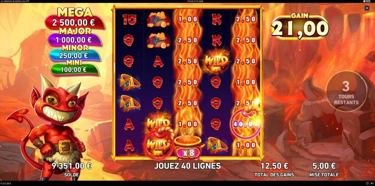 Bonus Lil Demon Blazing Lava Jeu