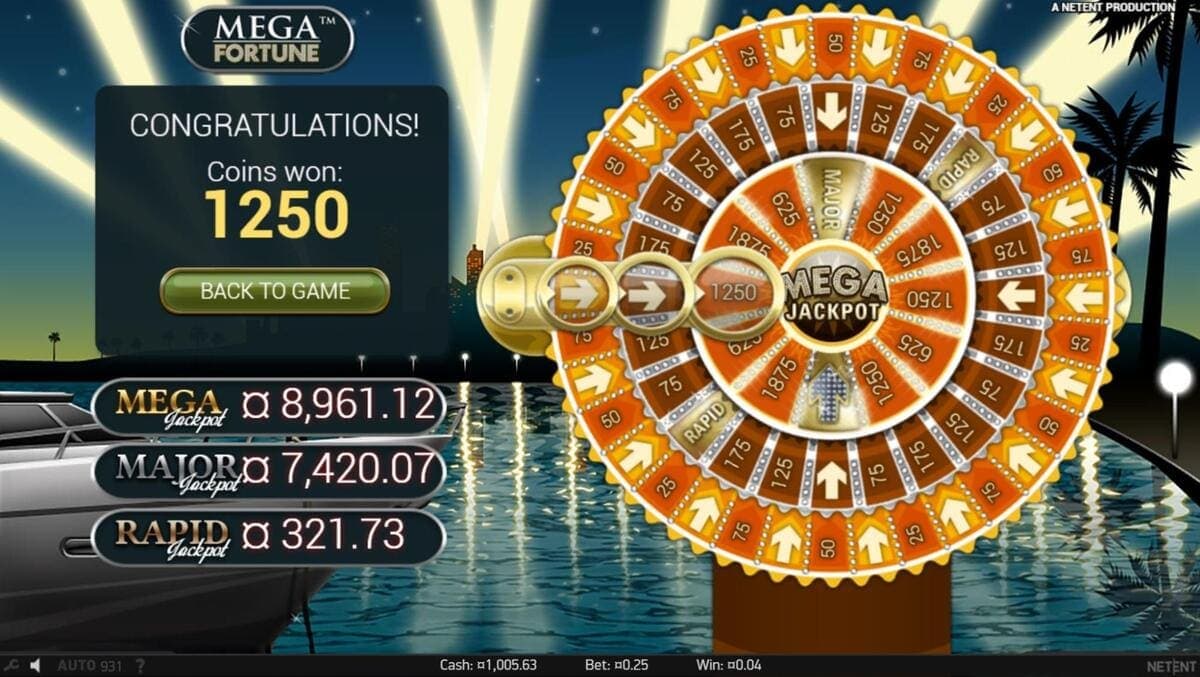 Jackpot Mega Fortune Jeu