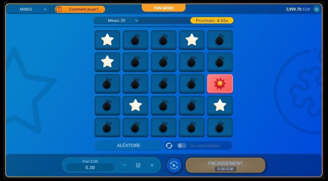 Bankroll Mines Spribe Jeu