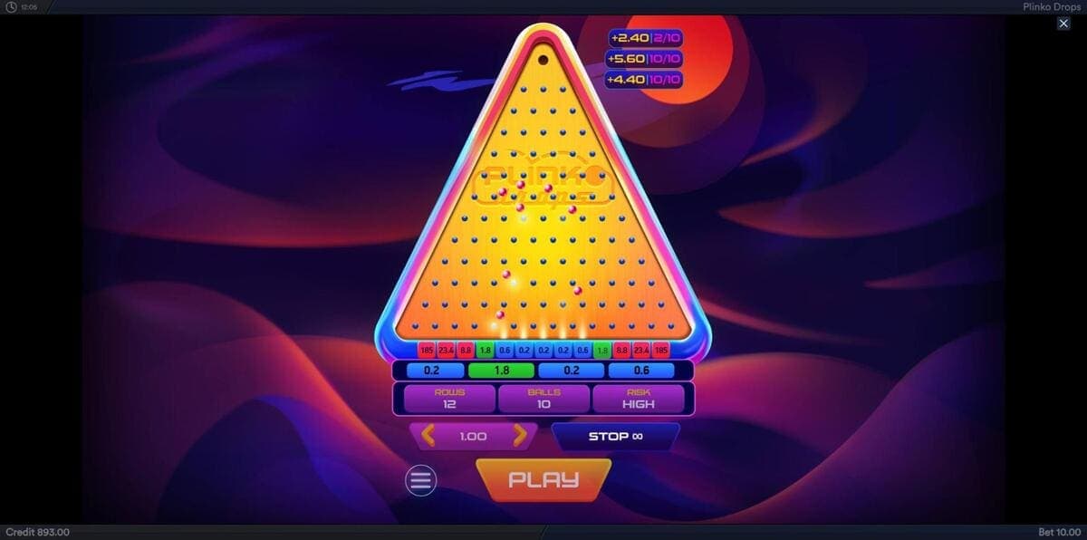 Multiplicateur Plinko Drops Jeu
