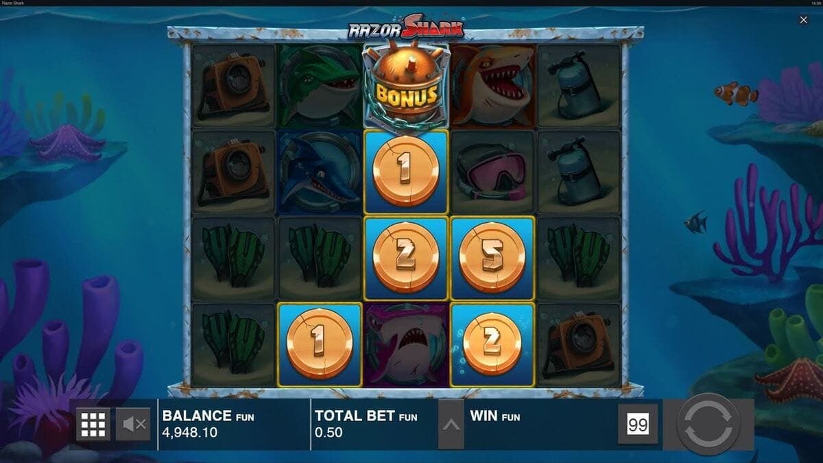 Mode free play jeu Razor Shark