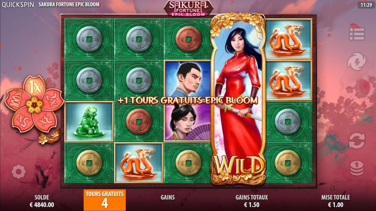 Tours gratuits Sakura Fortune Epic Bloom Jeu